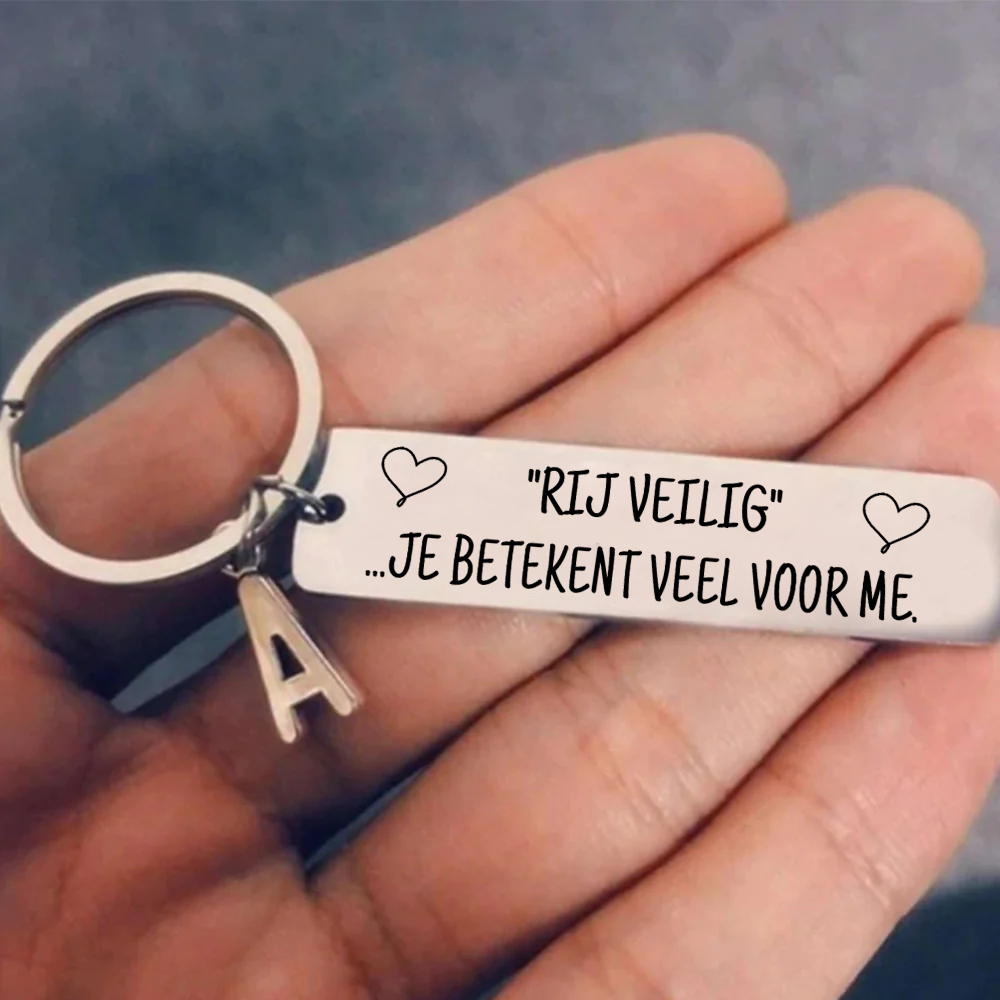 Rijd veilig - sleutelhanger voor uw dierbaren