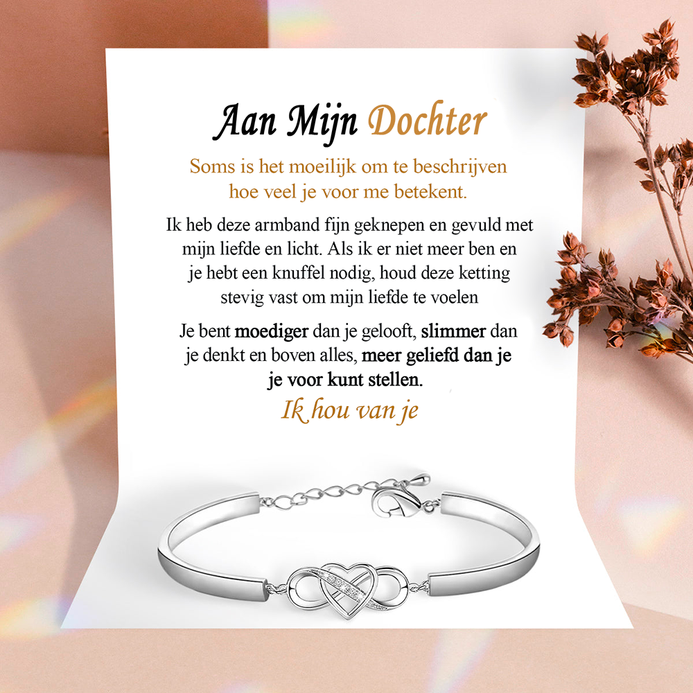 Aan mijn dochter armband - Infinity