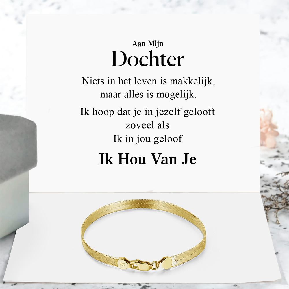 Aan mijn Zoon of Dochter - Vergeet nooit dat ik bij je zal zijn - Goud