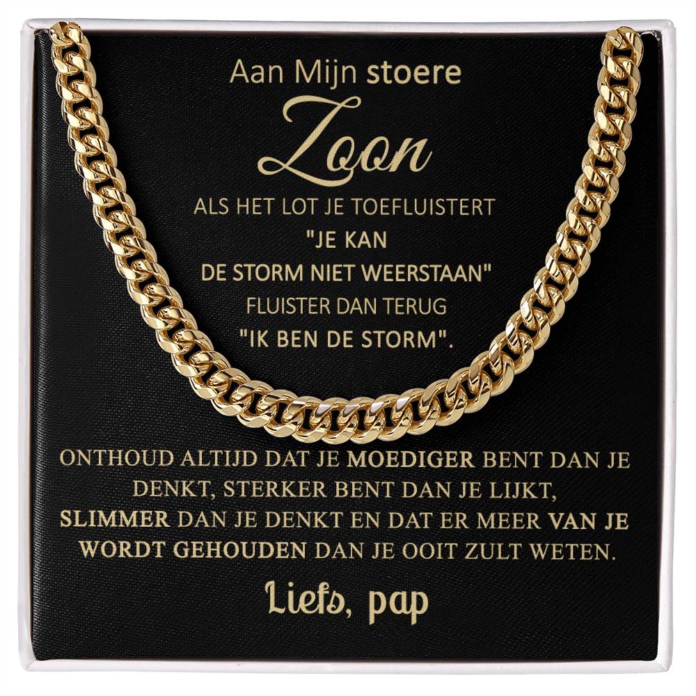 Aan mijn zoon: weersta de storm - Goud