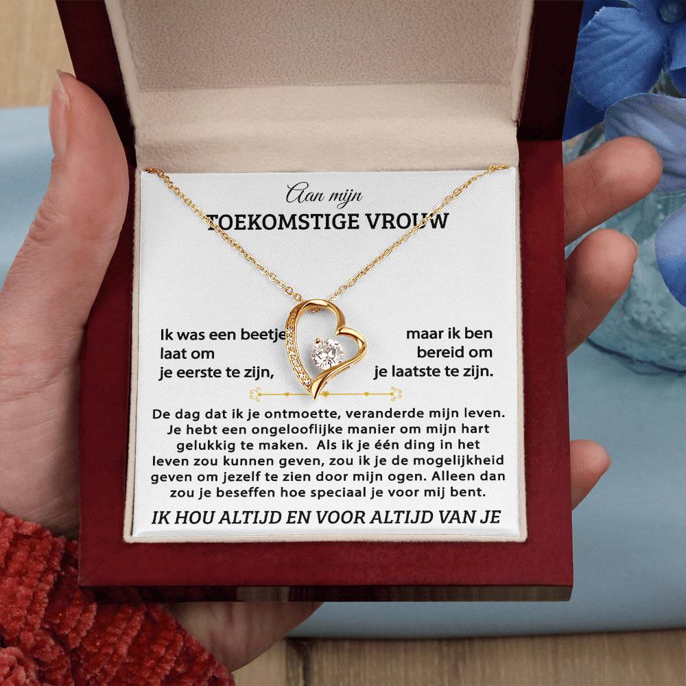 Aan Mijn Toekomstige Vrouw - Ketting Voor Eeuwige Liefde - Goud