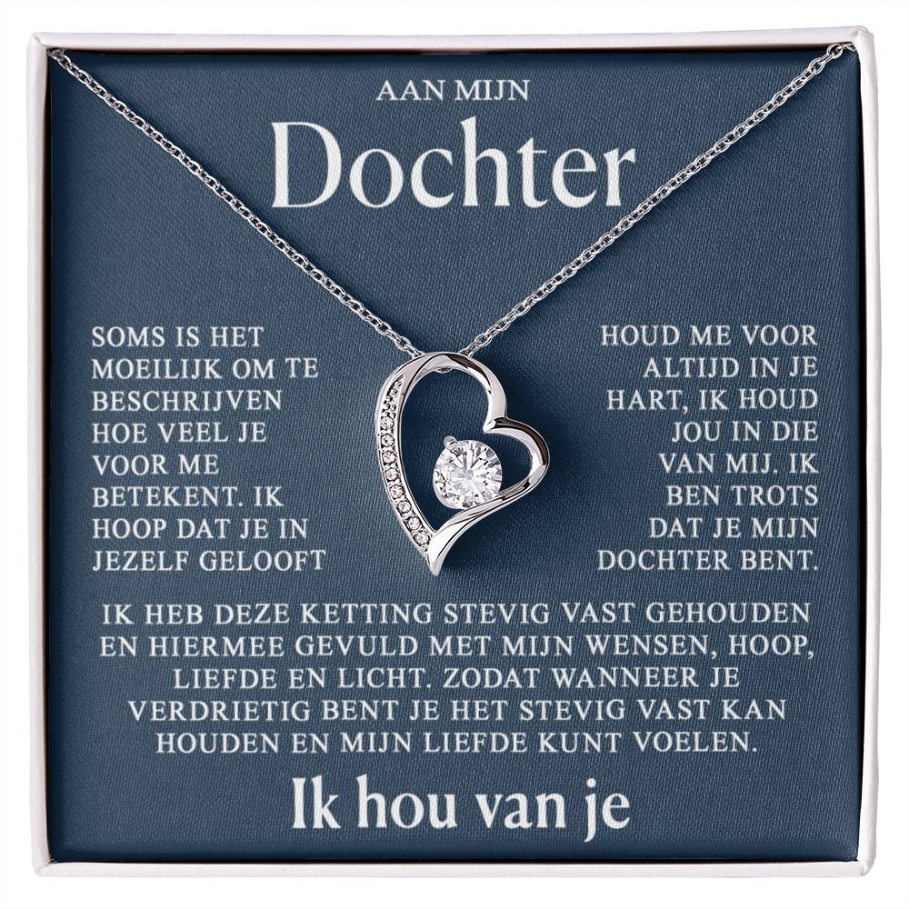 Aan mijn Dochter - hartketting