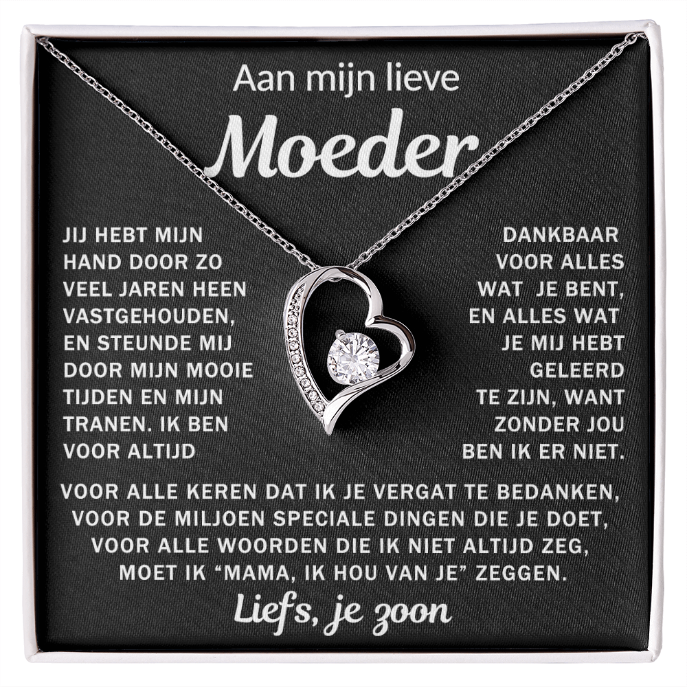 Aan mijn lieve Moeder - Hartketting