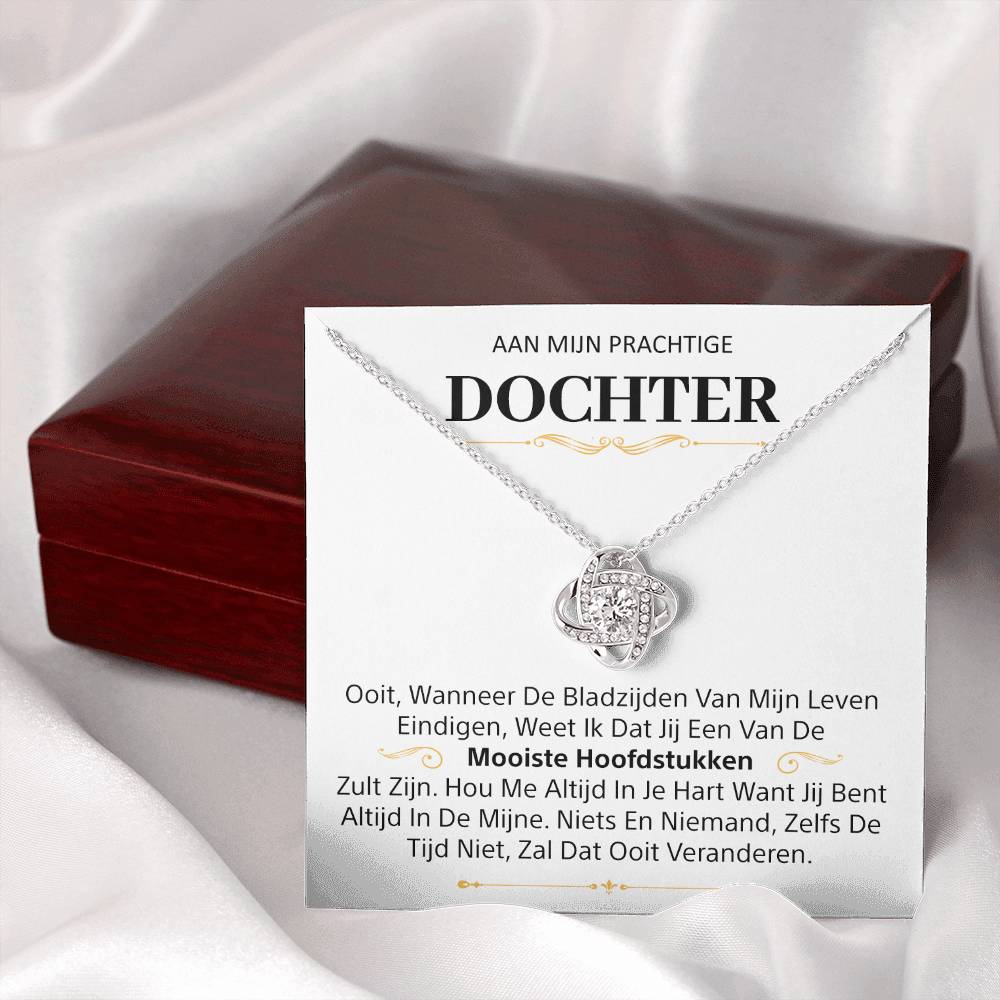 Aan mijn Prachtige Dochter - Liefdesknoop ketting