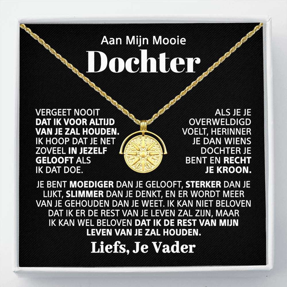 Aan mijn Dochter - Zonneschijn en kracht ketting