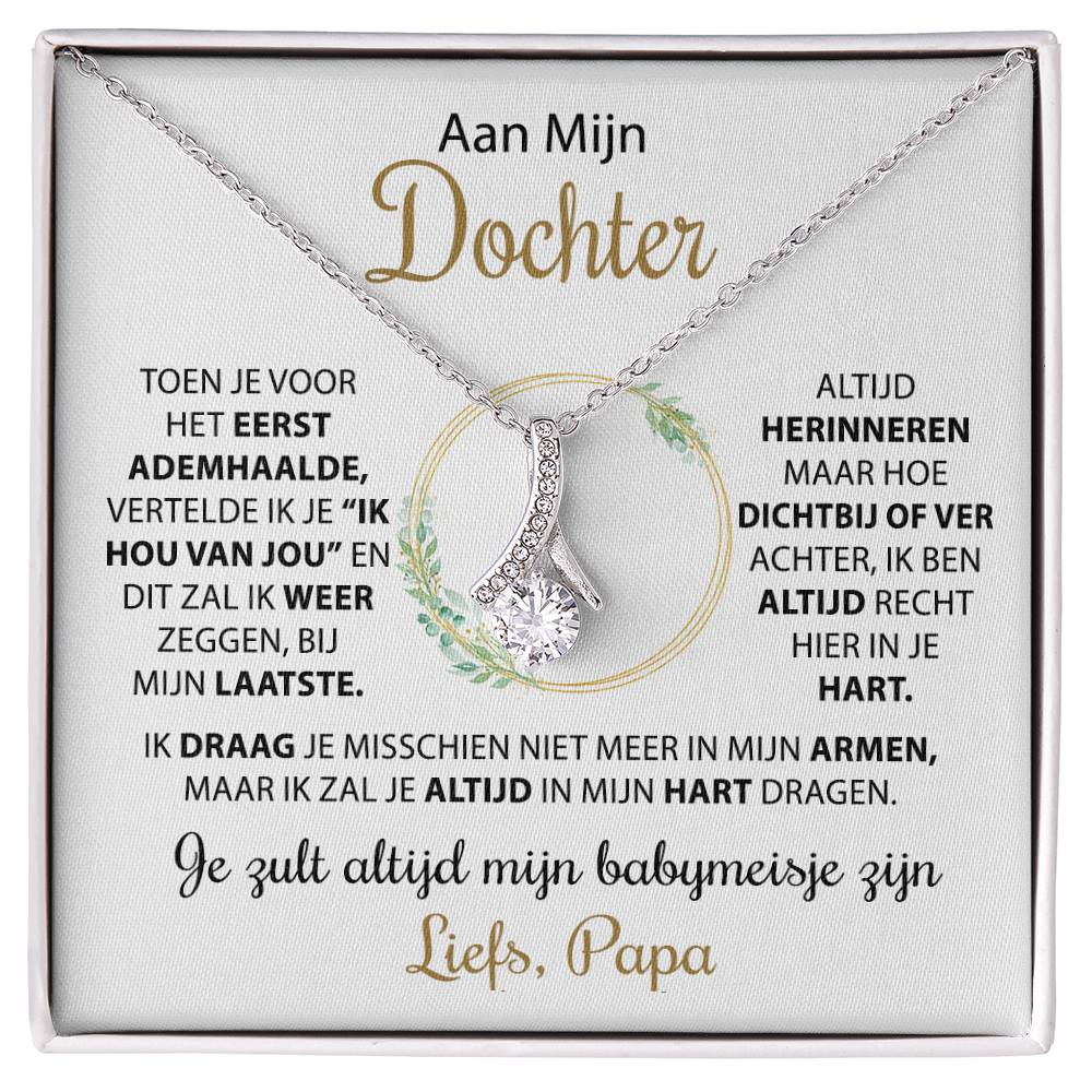 Aan mijn dochter - Liefdeshartketting, van papa