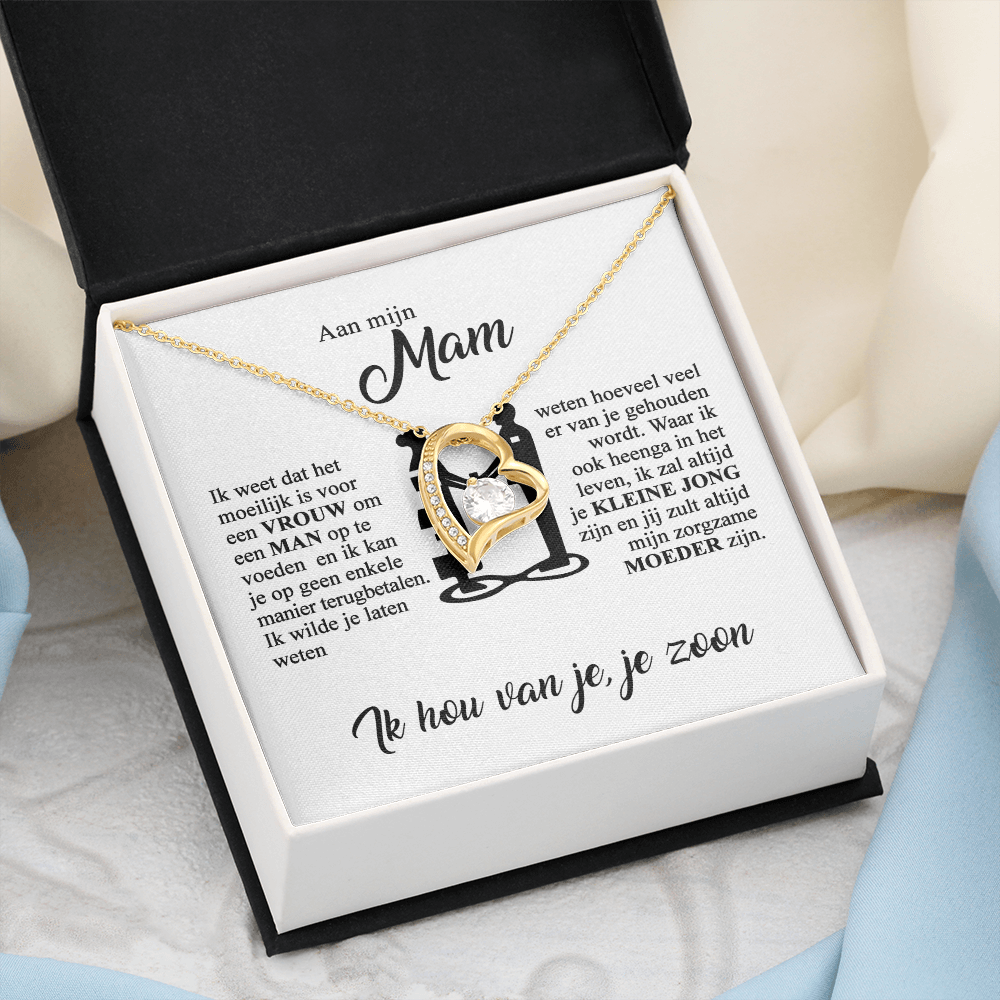 Aan mijn Mam - Ik hou van jou - Hartketting