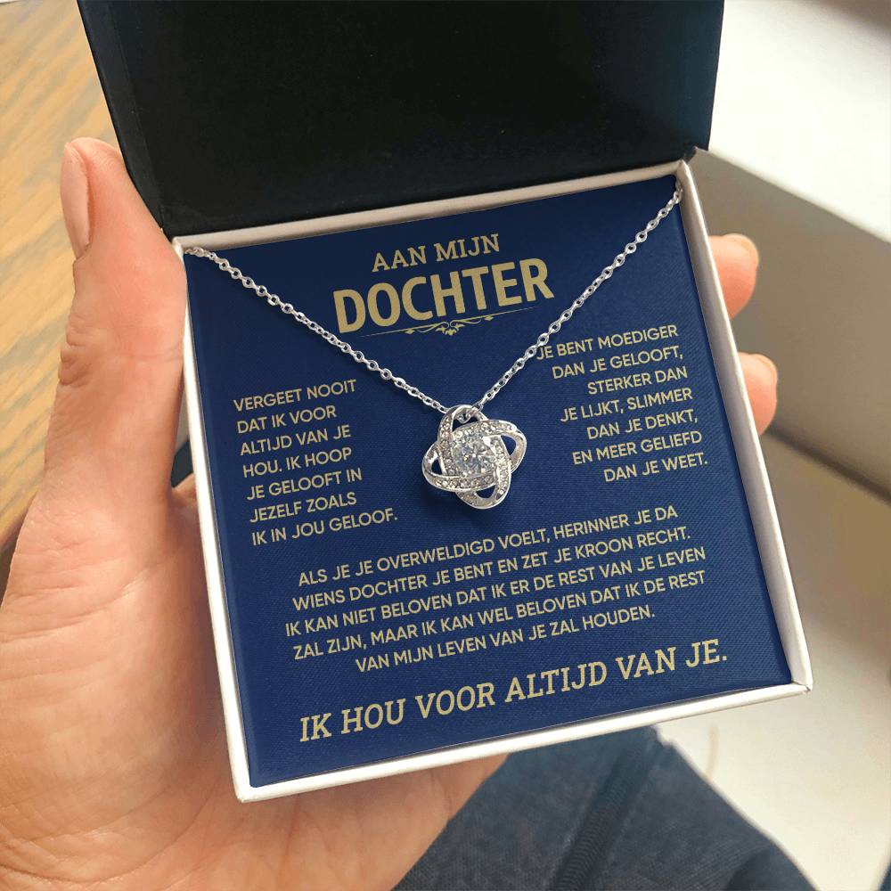 Aan mijn Dochter - “Voor altijd liefde” knoopketting