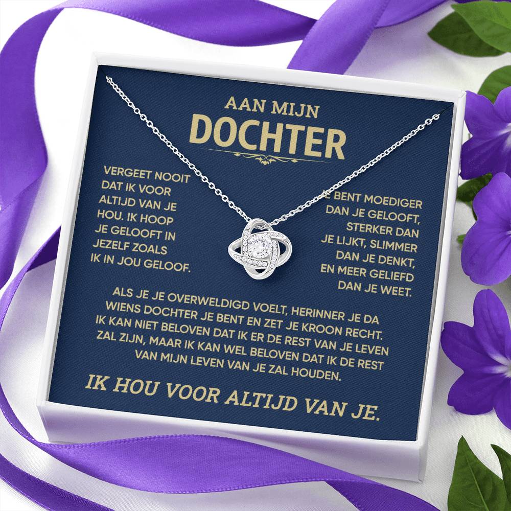 Aan mijn Dochter - “Voor altijd liefde” knoopketting