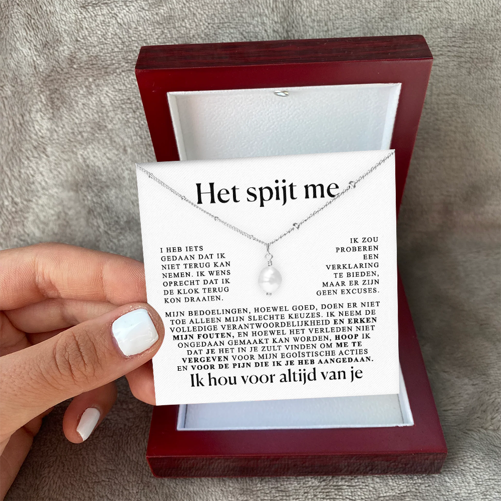 Aan mijn Liefde - ketting met oprechte excuses