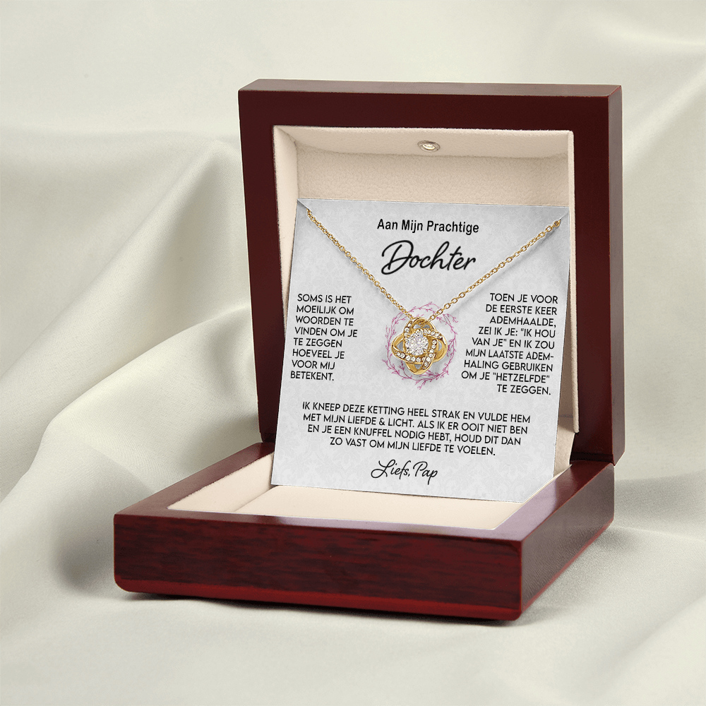 Aan mijn Dochter - Eerste ademknoopketting, van papa