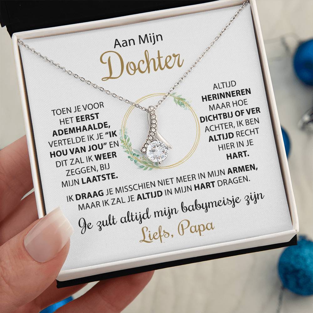 Aan mijn dochter - Liefdeshartketting, van papa