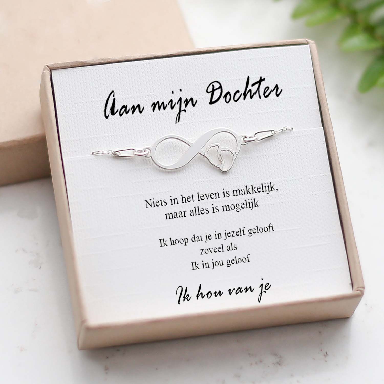 Aan mijn dochter - Infinity armband