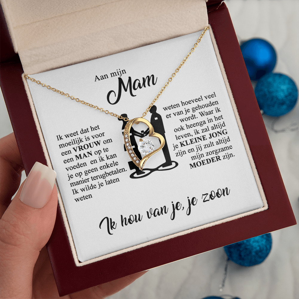Aan mijn Mam - Ik hou van jou - Hartketting
