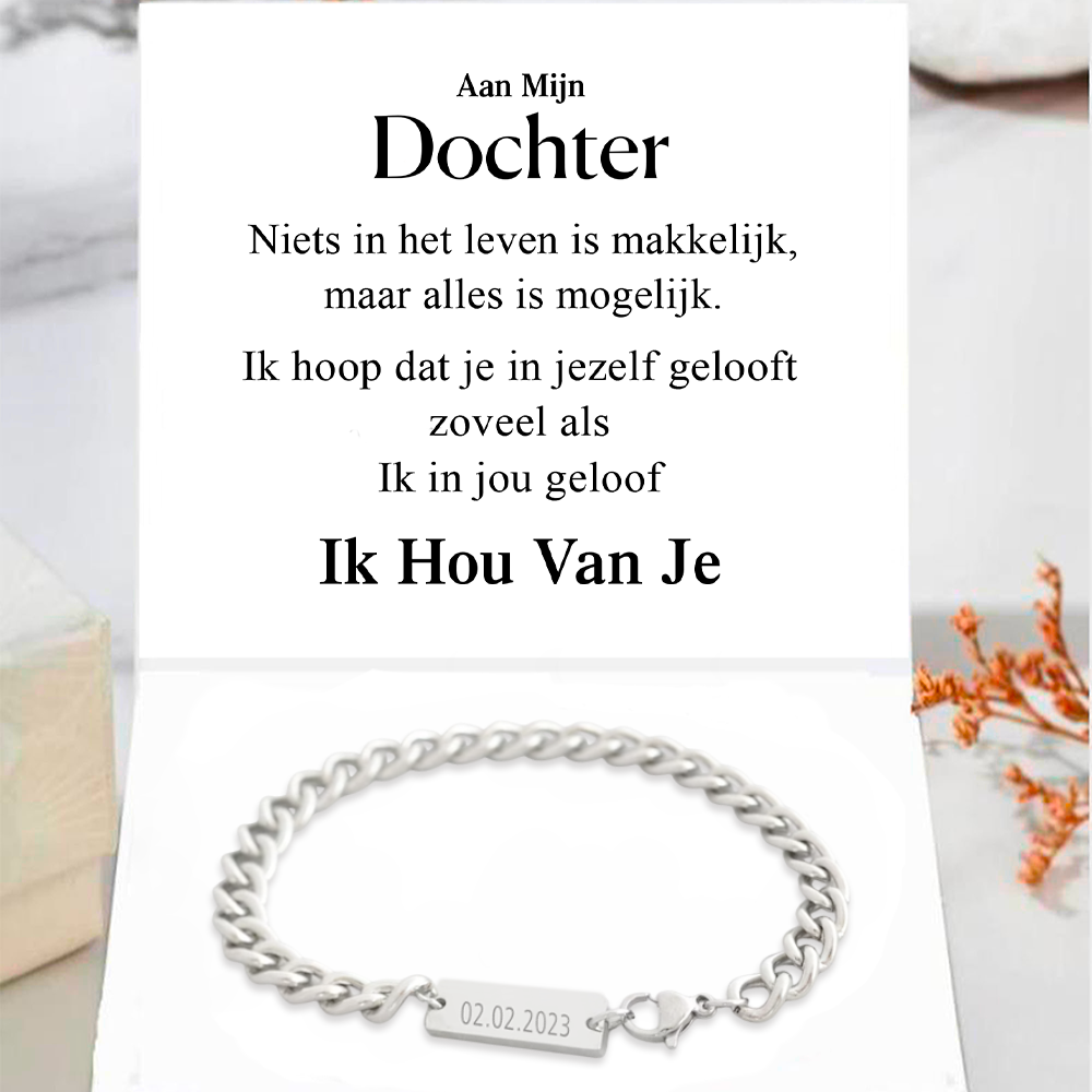 Familie armband - Aan mijn zoon of dochter