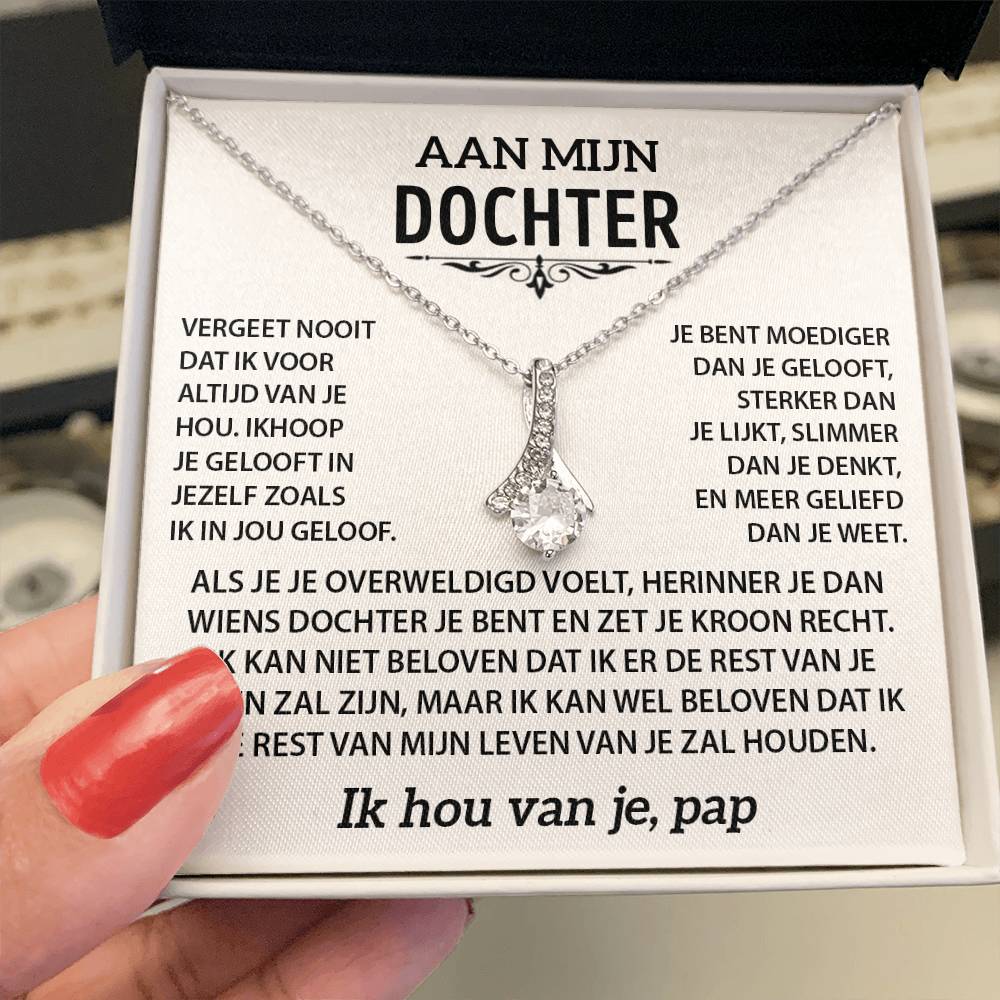 Aan mijn dochter - Liefdeshanger ketting