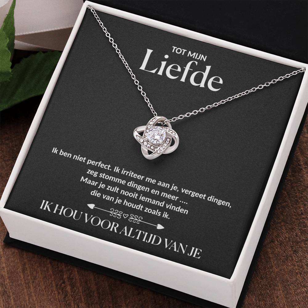 Aan Mijn Liefde - Ketting met liefdesknoop