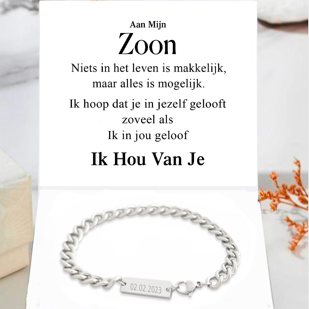 Familie armband - Aan mijn zoon of dochter