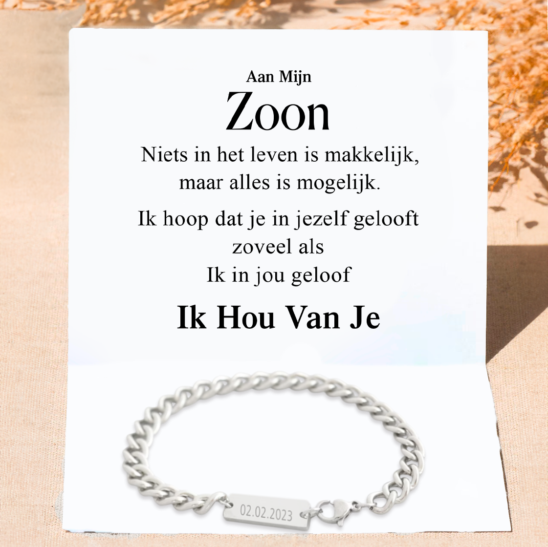 Familie armband - Aan mijn zoon of dochter