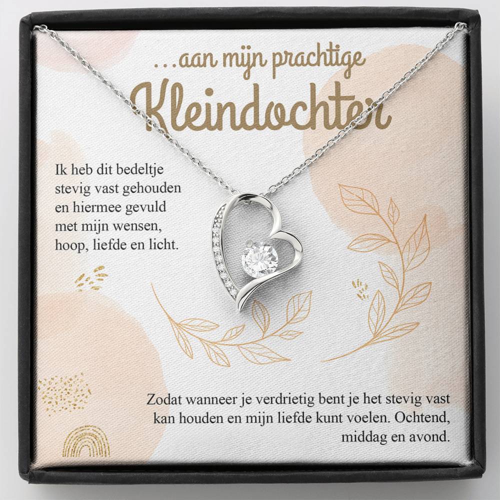 Aan mijn kleindochter - hartketting